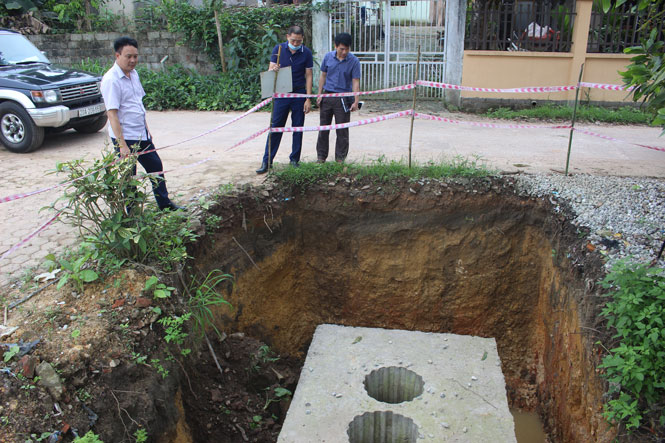  Nhiều hạng mục của DA đang bị thi công dang dở do một số hộ dân tại xóm Nam Thành, xã Quyết Thắng không đồng thuận giải phóng mặt bằng.