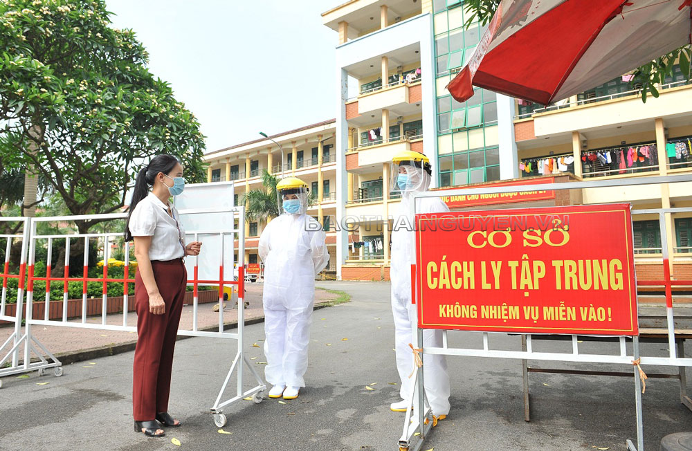  Khu cách ly tập trung tại Trường Cao đẳng Công nghiệp Thái Nguyên thuộc xã Sơn Cẩm (T.P Thái Nguyên) bố trí được 600 người. Tuy nhiên, khi số F1 tăng cao, khu cách ly tập trung này có nguy cơ quá tải.