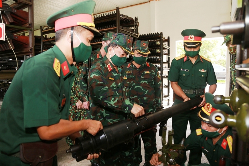  Lãnh đạo Quân khu 5 kiểm tra công tác bảo đảm an toàn kho quân khí.