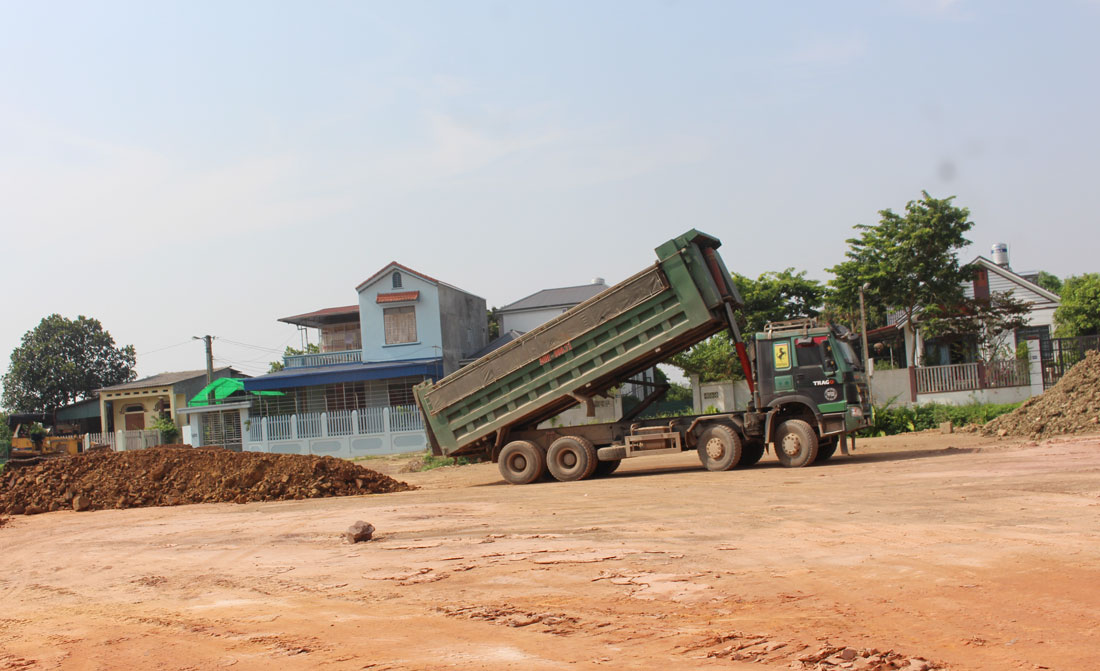  Hạ tầng khu dân cư Tân Thành, phường Đồng Bẩm (T.P Thái Nguyên) hiện đã được thi công khoảng 70% khối lượng.