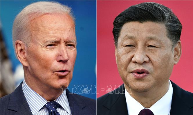  Chủ tịch Trung Quốc Tập Cận Bình (phải) và Tổng thống Mỹ Joe Biden (trái). Ảnh: AFP/TTXVN