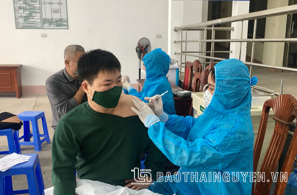  People have injected the COVID-19 vaccine at Thai Nguyen City Health Center