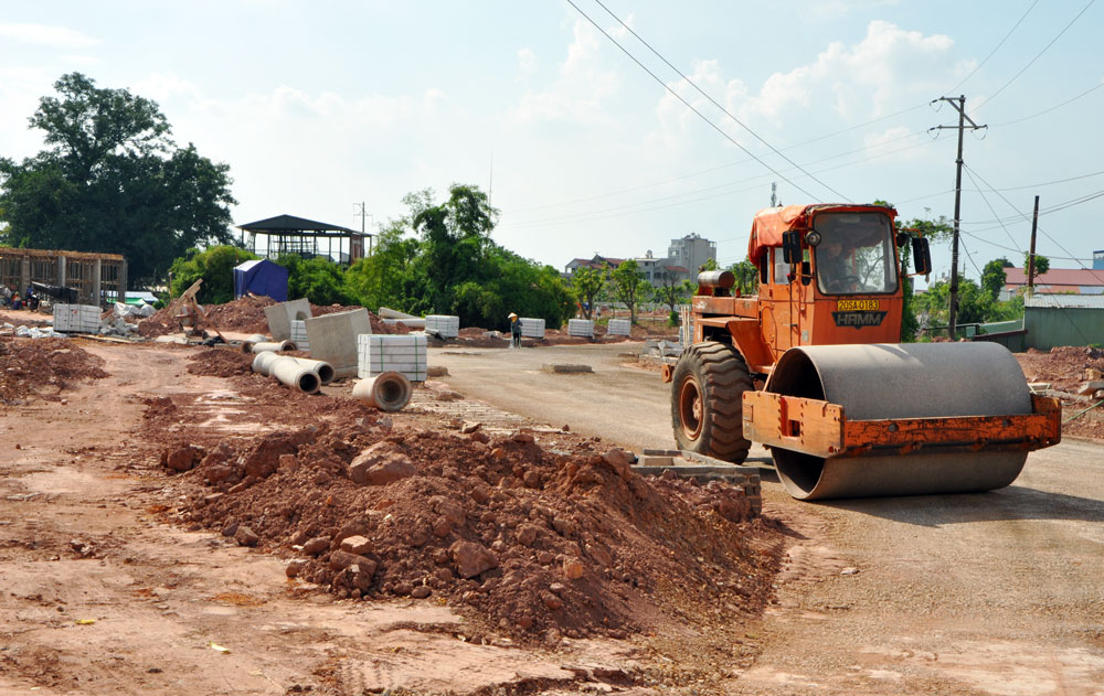  Thời gian qua, Ban Bồi thường GPMB huyện Phú Bình (nay là Trung tâm Phát triển quỹ đất) đã thực hiện bồi thường, GPMB nhiều dự án trên địa bàn. Trong ảnh: Dự án Khu dân cư Xuân Phương có diện tích hơn 3ha cơ bản đã GPMB xong.