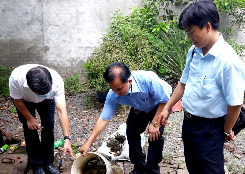  Kiểm tra công tác phòng, chống sốt xuất huyết tại huyện Trảng Bom, tỉnh Đồng Nai.