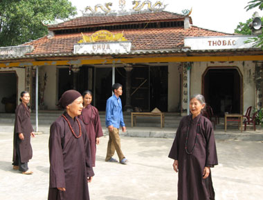 Chùa Cải Đan. Ảnh: Trần Nhung